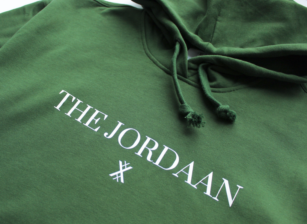 The Jordaan Amsterdam Unisex Hoodie,  Bottle Green
