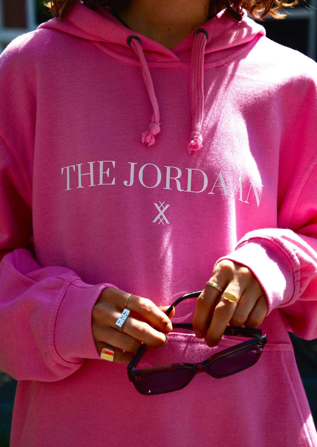 The Jordaan Hoodie, Pink White