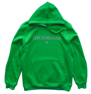 The Jordaan Amsterdam Hoodie, Green Pink 