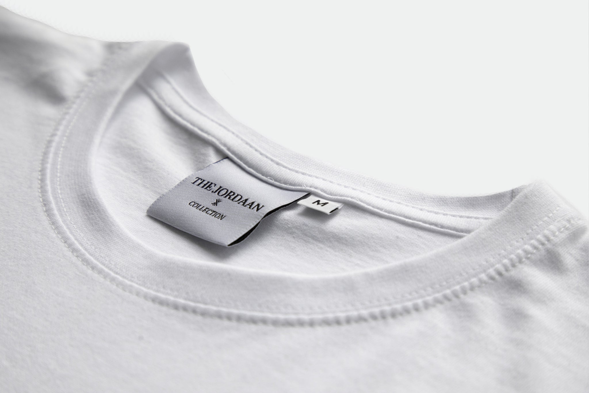 Crew neck The Jordaan Unisex T-shirt, White 